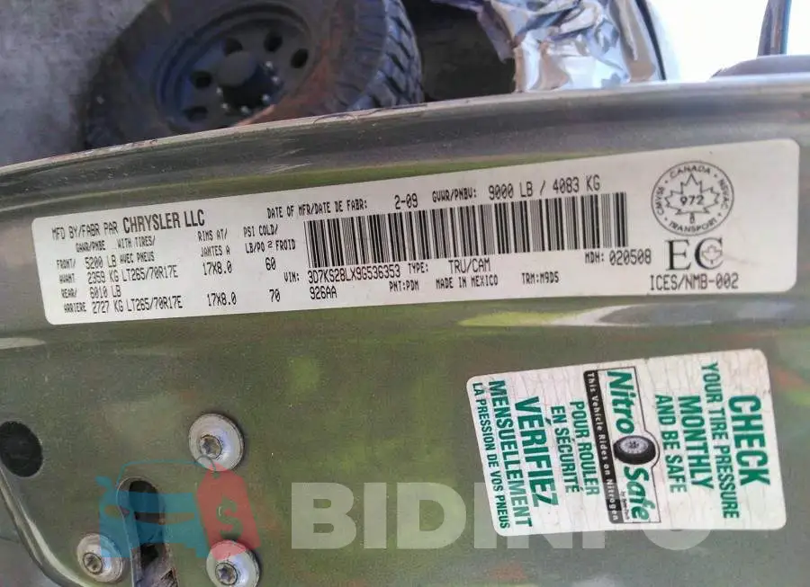 3D7KS28LX9G536353 Photo# 9