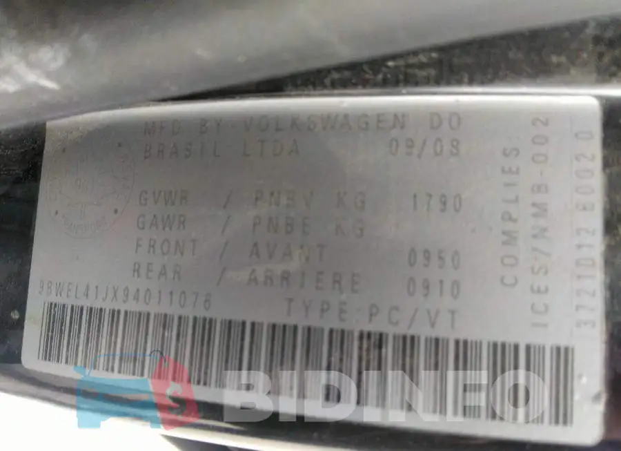 9BWEL41JX94011076 Photo# 9