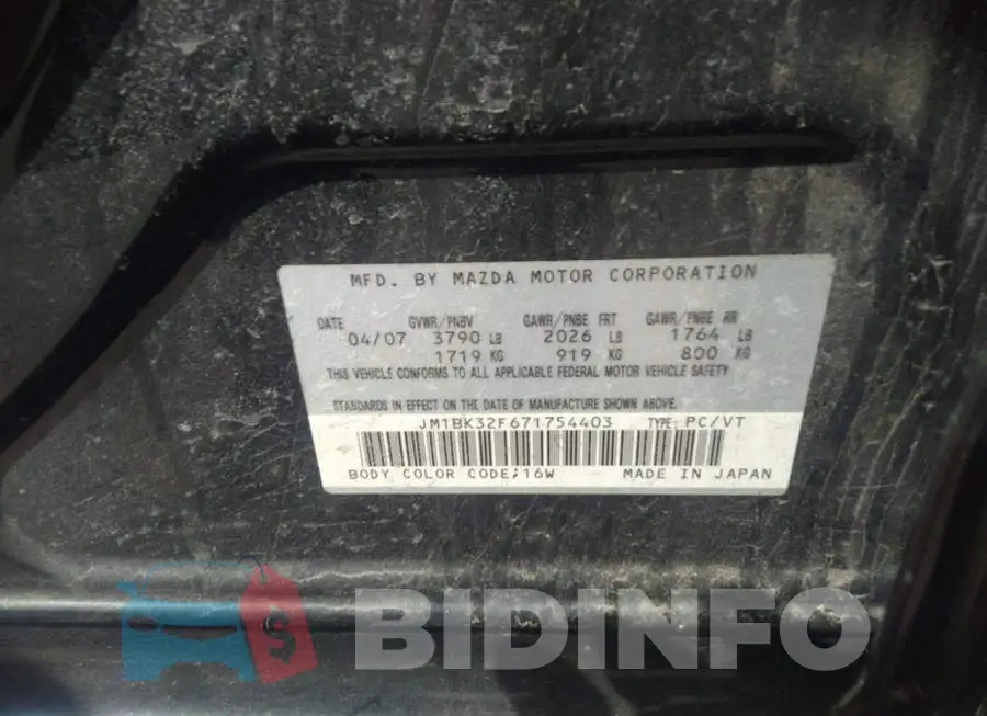 JM1BK32F671754403 Photo# 9