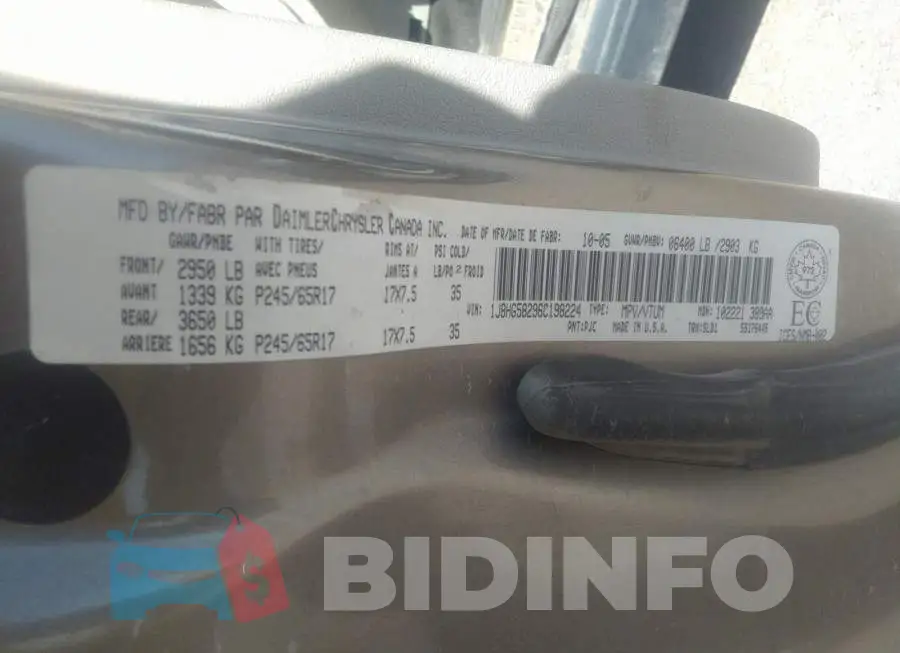 1J8HG58296C198224 Photo# 9