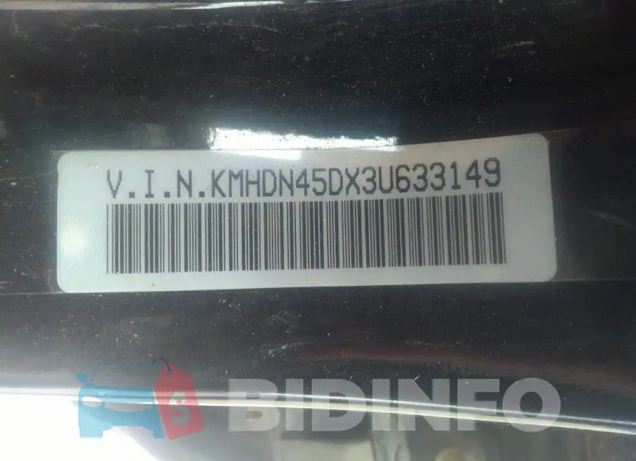 KMHDN45DX3U633149 Photo# 9