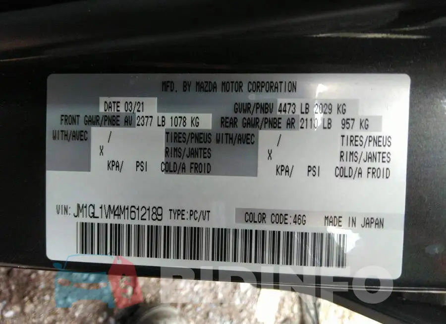 JM1GL1VM4M1612189 Photo# 9