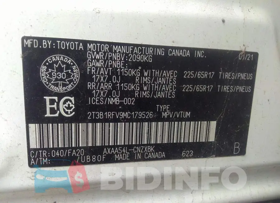 2T3B1RFV9MC179526 Photo# 9