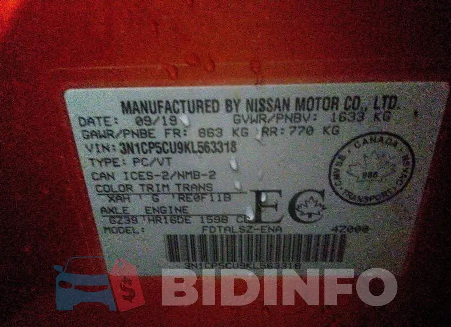 3N1CP5CU9KL563318 Photo# 9