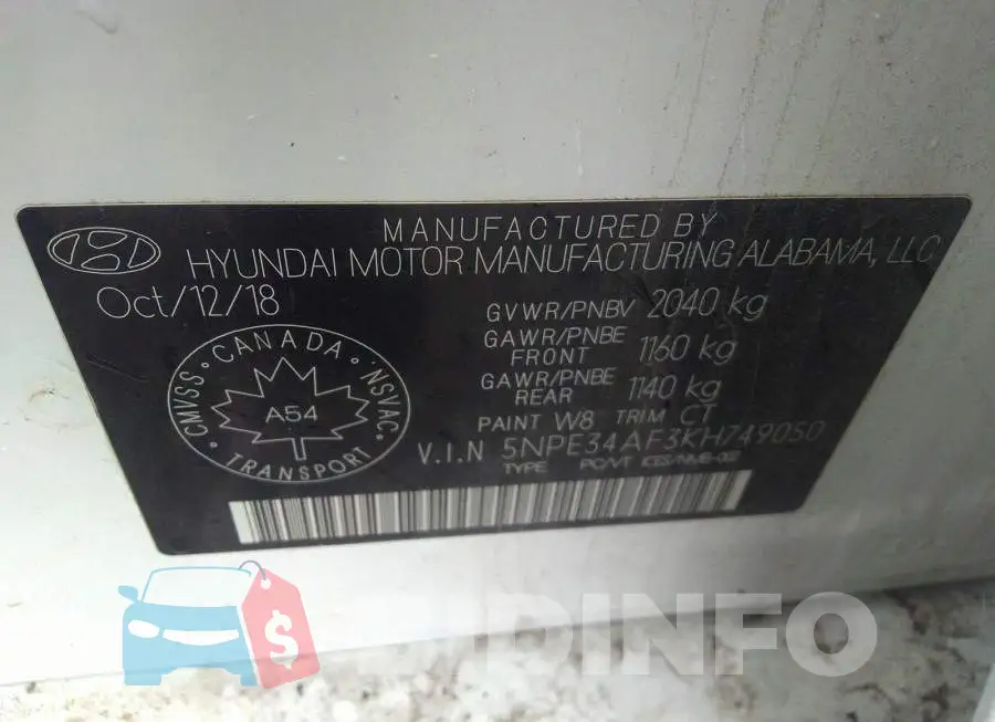 5NPE34AF3KH749050 Photo# 9