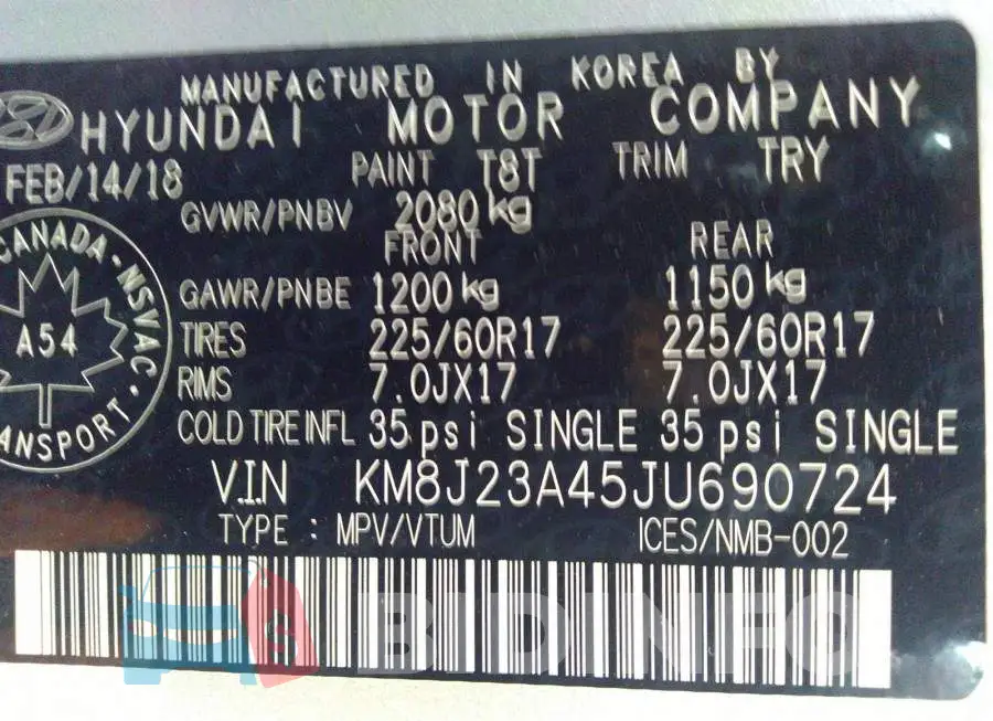 KM8J23A45JU690724 Photo# 9