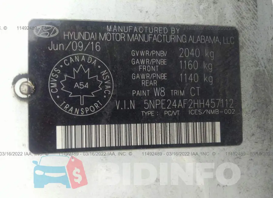 5NPE24AF2HH457112 Photo# 9