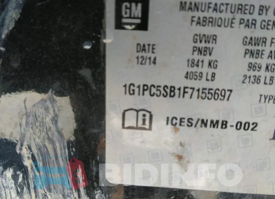 1G1PC5SB1F7155697 Photo# 9