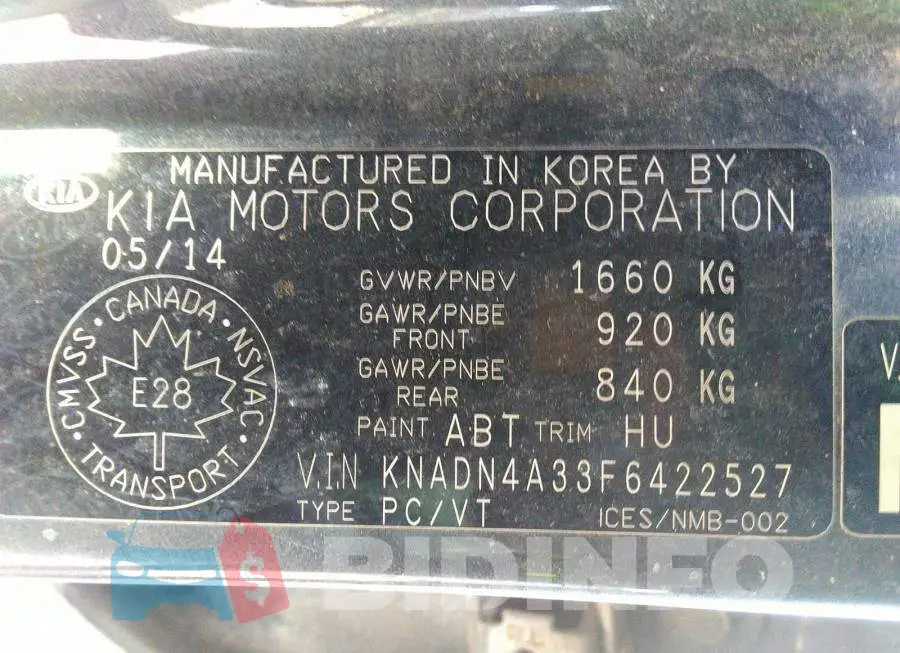 KNADN4A33F6422527 Photo# 9