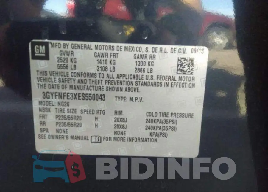 3GYFNFE3XES550043 Photo# 10