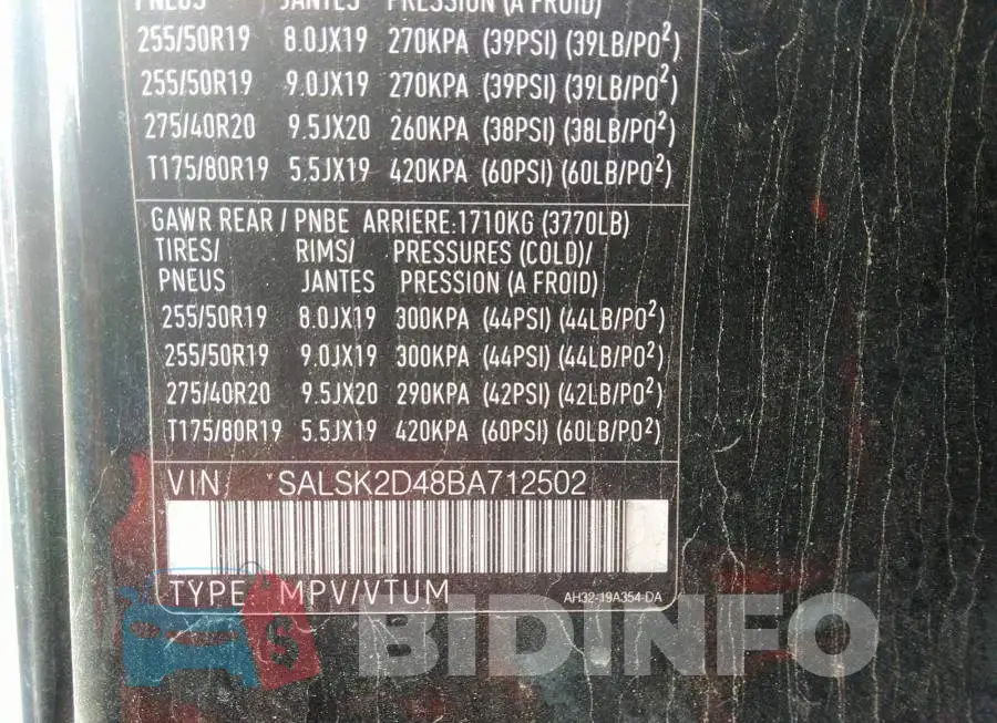 SALSK2D48BA712502 Photo# 9