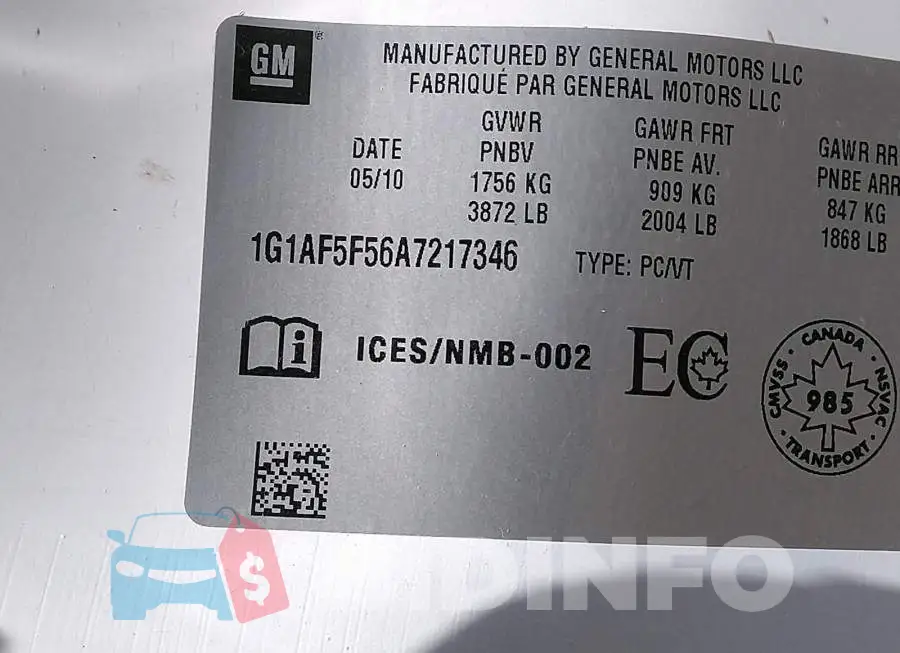 1G1AF5F56A7217346 Photo# 9