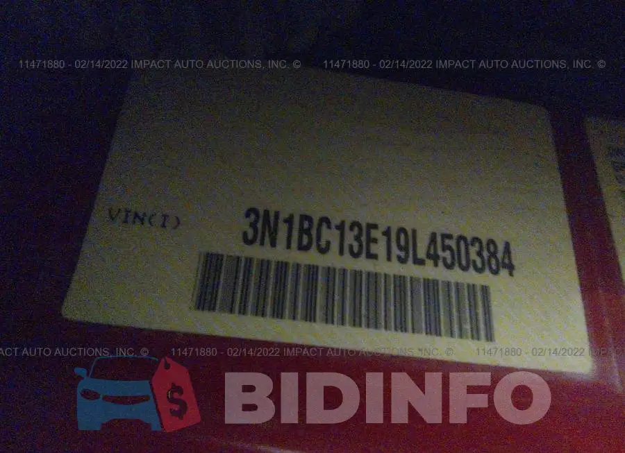 3N1BC13E19L450384 Photo# 9