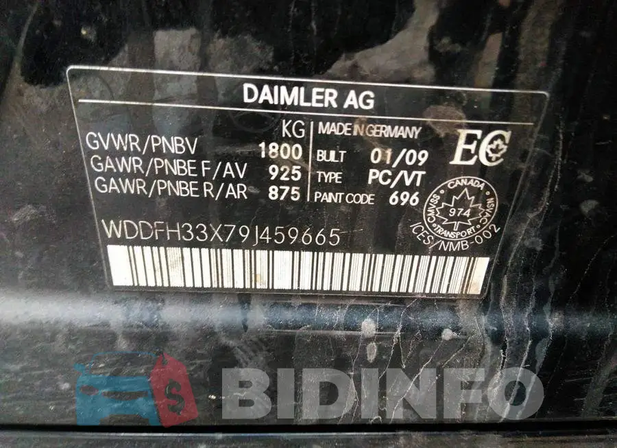 WDDFH33X79J459665 Photo# 9
