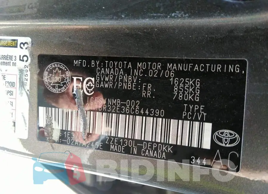 2T1BR32E36C644390 Photo# 9