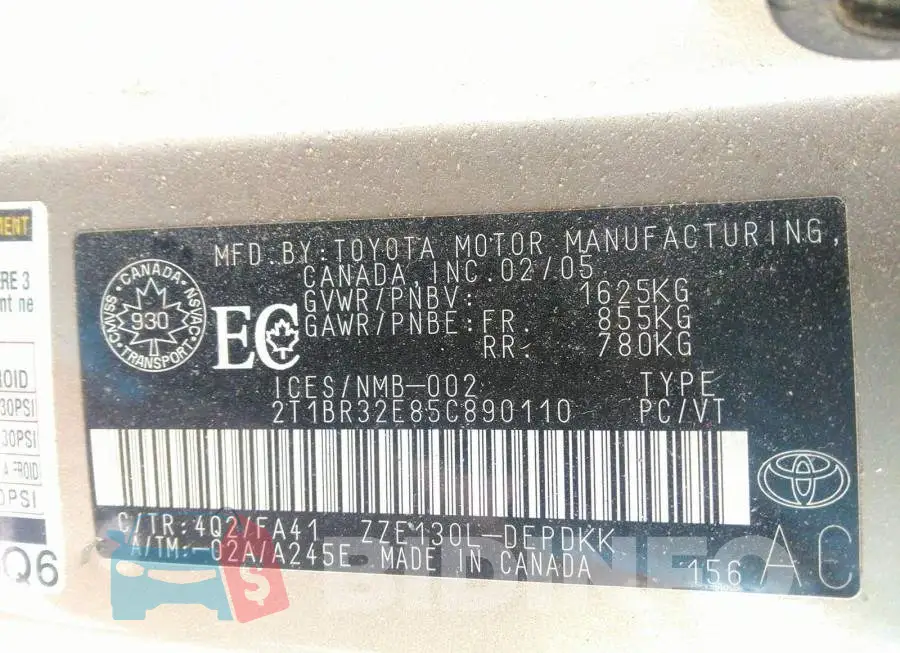 2T1BR32E85C890110 Photo# 9