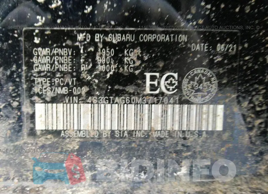 4S3GTAG60M3717041 Photo# 9