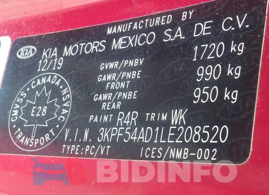 3KPF54AD1LE208520 Photo# 9