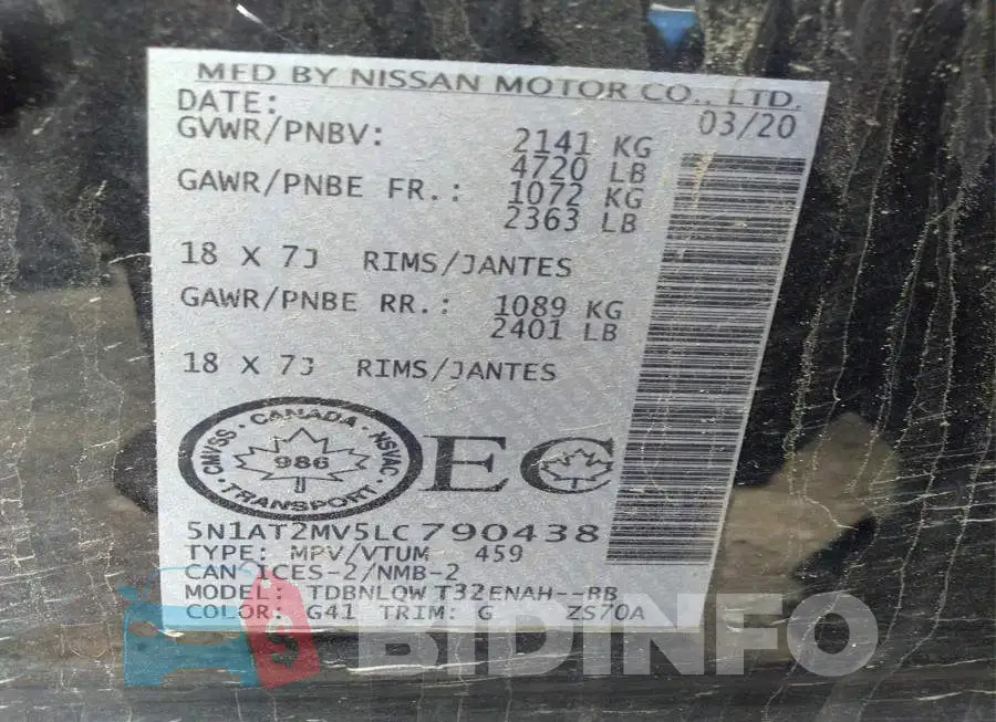 5N1AT2MV5LC790438 Photo# 9