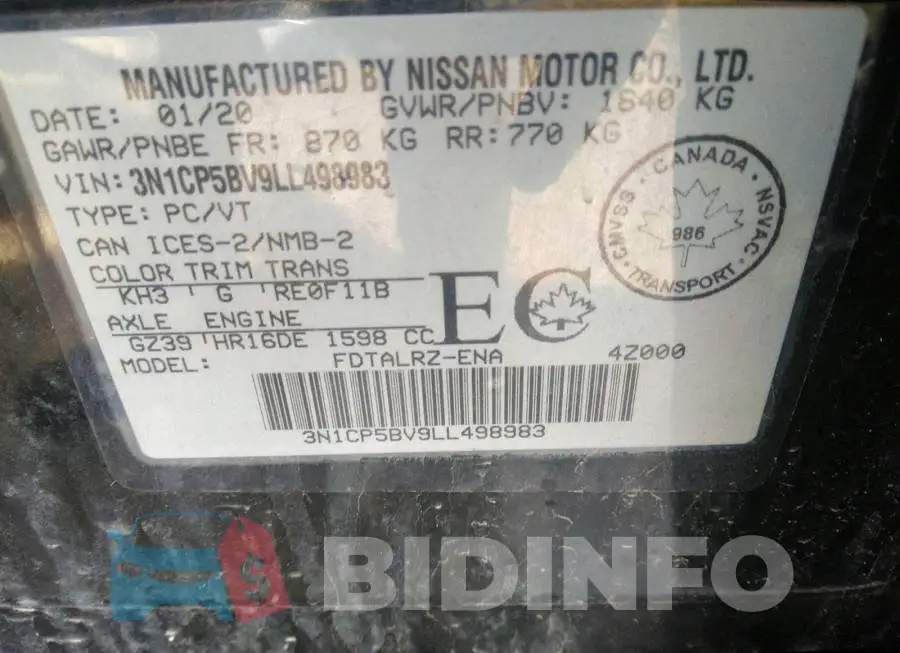 3N1CP5BV9LL498983 Photo# 9