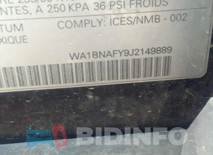 WA1BNAFY9J2149889 Photo# 9