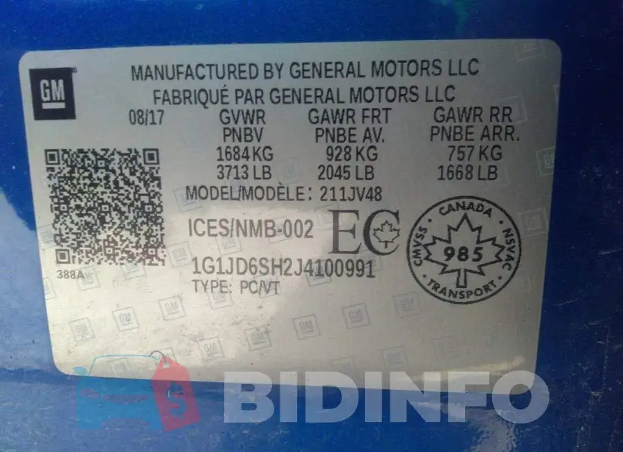 1G1JD6SH2J4100991 Photo# 9