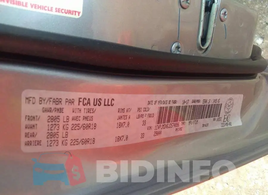 1C4PJMDX6JD574896 Photo# 9