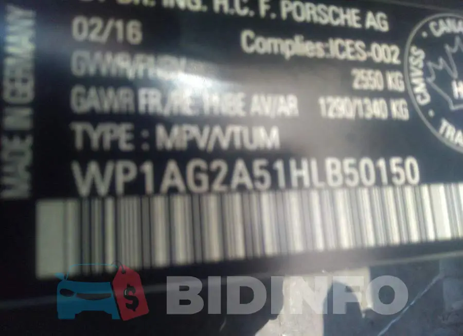 WP1AG2A51HLB50150 Photo# 9
