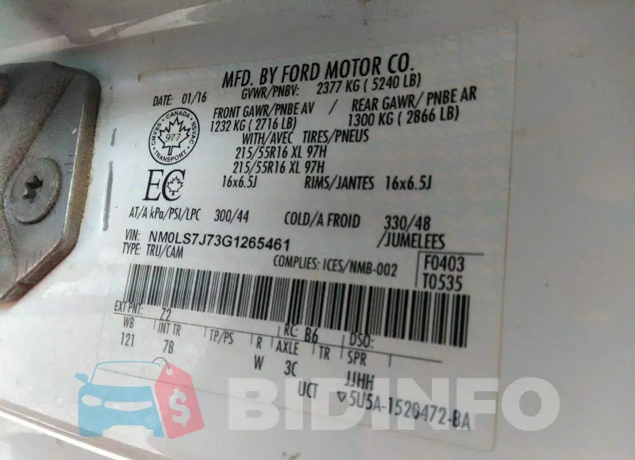 NM0LS7J73G1265461 Photo# 9