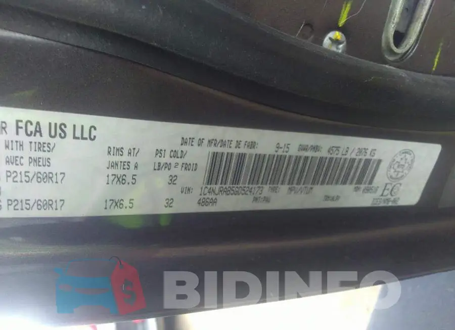 1C4NJRAB5GD524173 Photo# 9