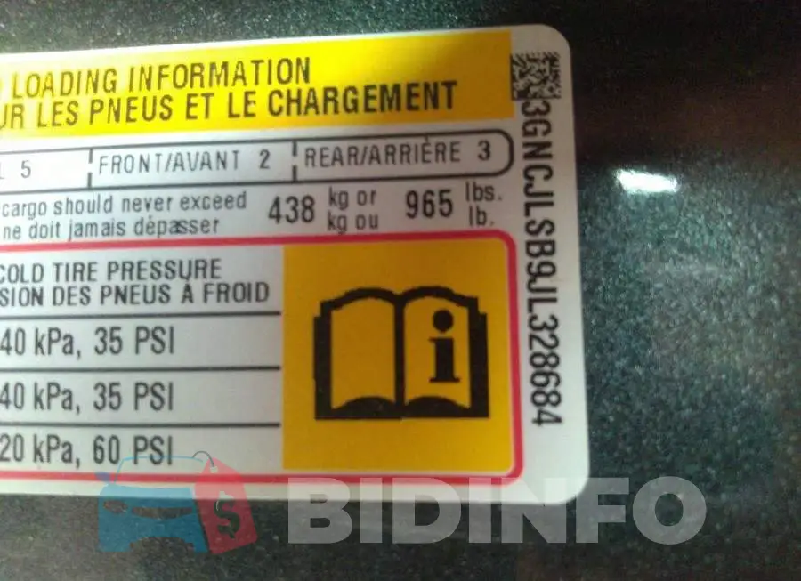 3GNCJLSB9JL328684 Photo# 9 3GNCJLSB9JL328684 Photo# 9