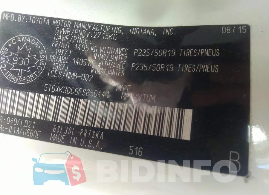 5TDXK3DC6FS650441 Photo# 9