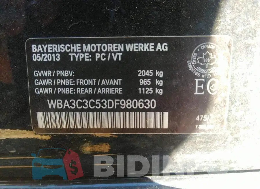 WBA3C3C53DF980630 Photo# 9