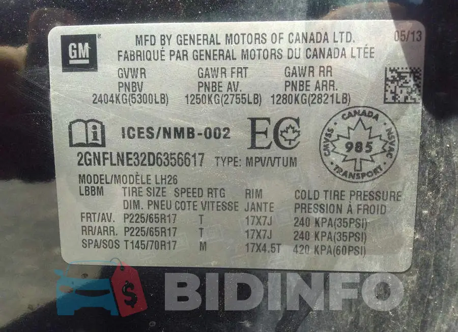 2GNFLNE32D6356617 Photo# 9