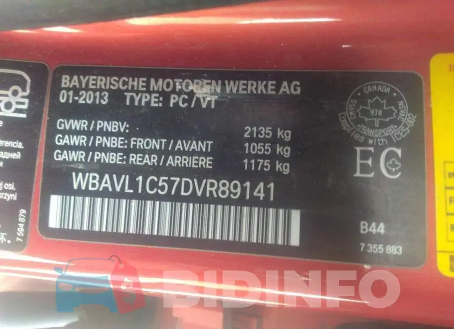WBAVL1C57DVR89141 Photo# 9