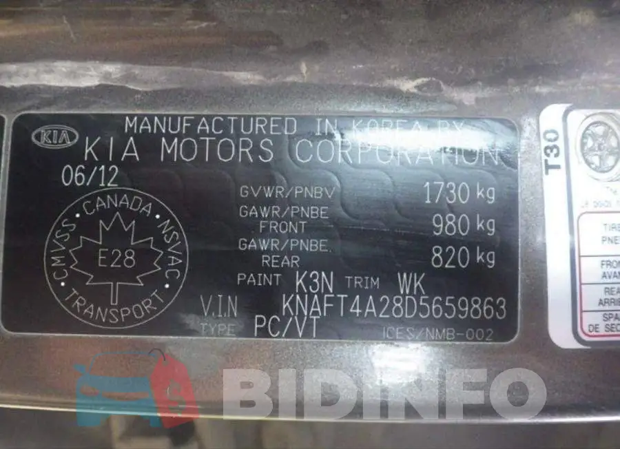 KNAFT4A28D5659863 Photo# 8