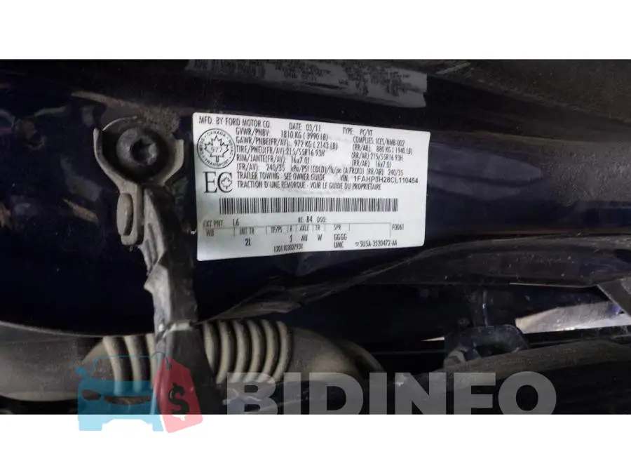 1FAHP3H28CL110454 Photo# 9