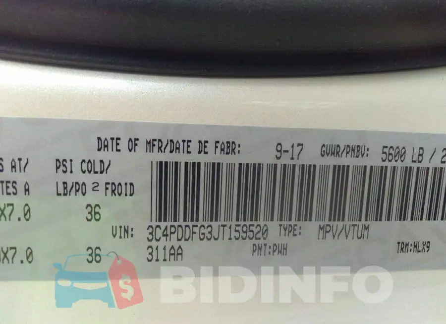 3C4PDDFG3JT159520 Photo# 9 3C4PDDFG3JT159520 Photo# 9