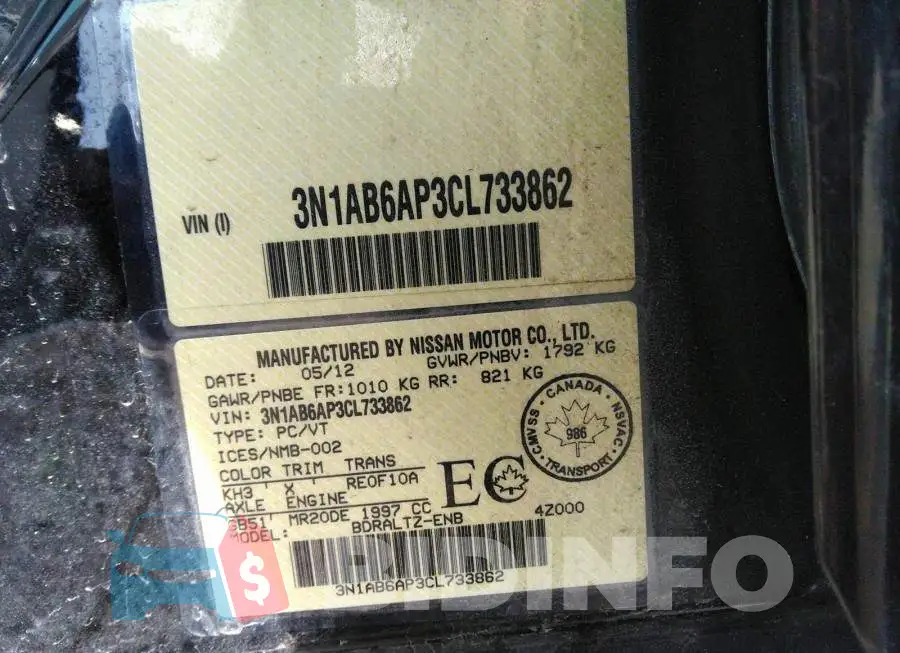 3N1AB6AP3CL733862 Photo# 9