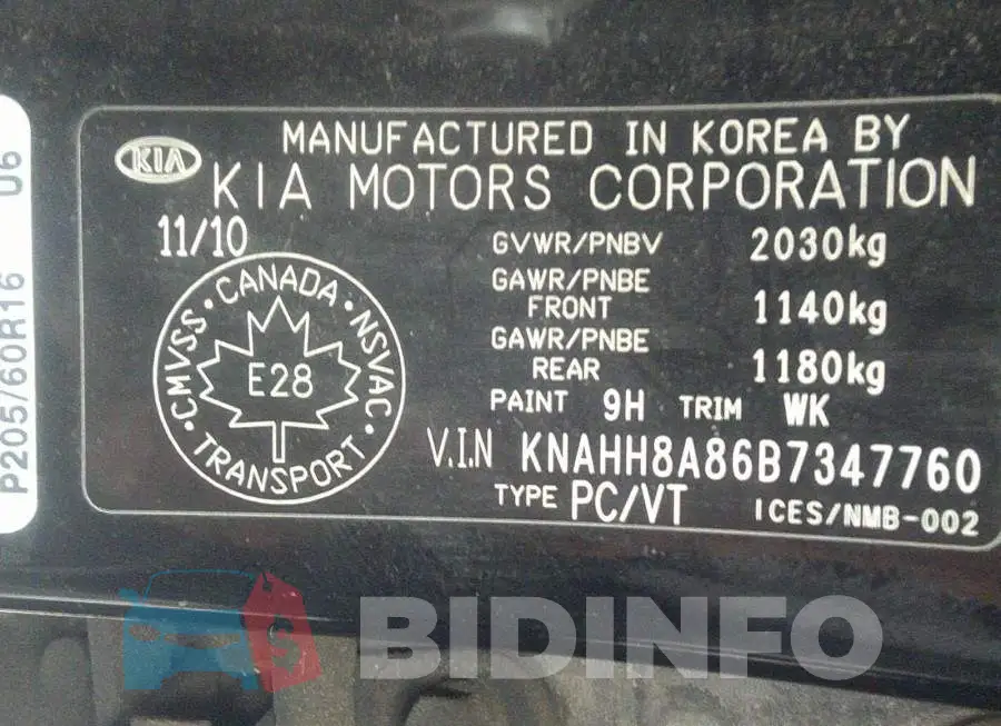 KNAHH8A86B7347760 Photo# 9