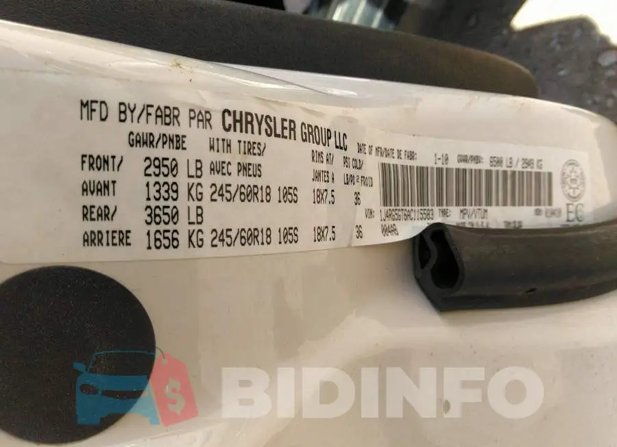 1J4RG5GT6AC115583 Photo# 9