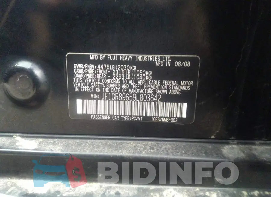 JF1GR89659L803642 Photo# 9