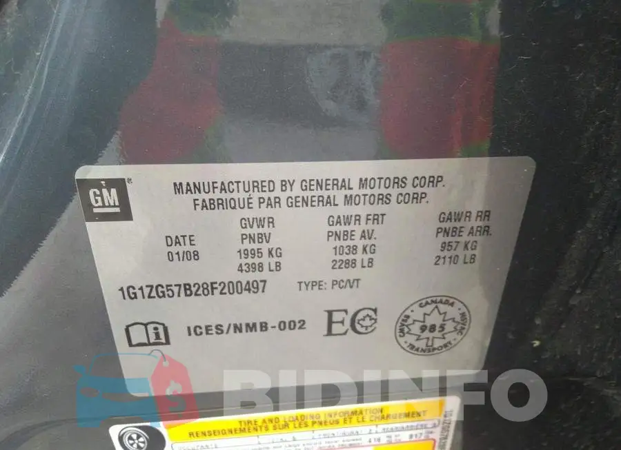 1G1ZG57B28F200497 Photo# 9