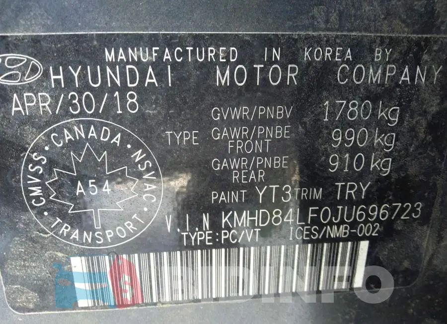 KMHD84LF0JU696723 Photo# 9