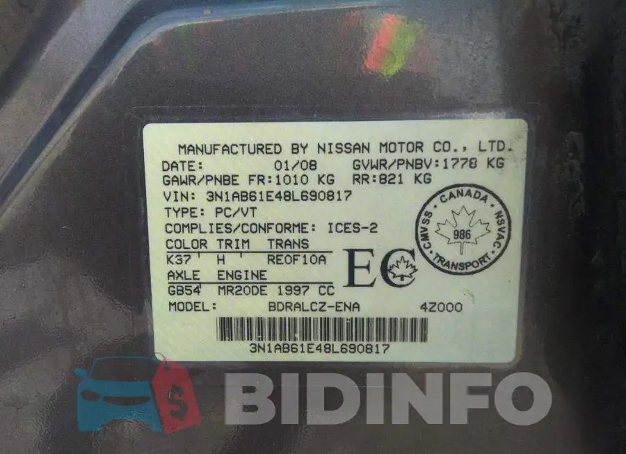 3N1AB61E48L690817 Photo# 9