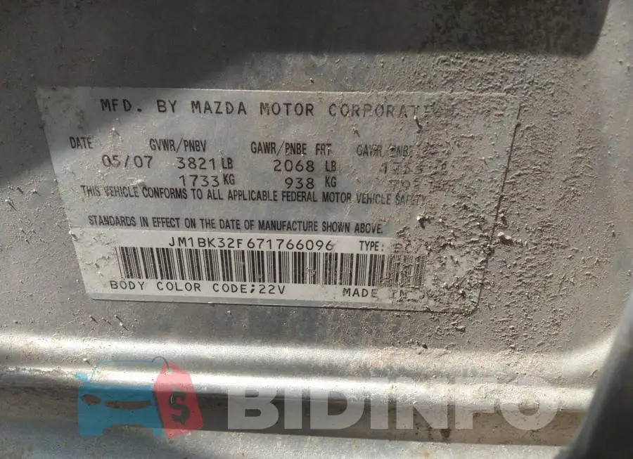 JM1BK32F671766096 Photo# 9