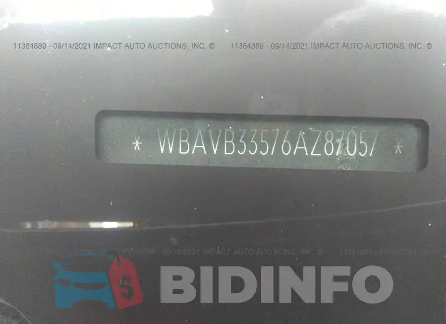 WBAVB33576AZ87057 Photo# 9