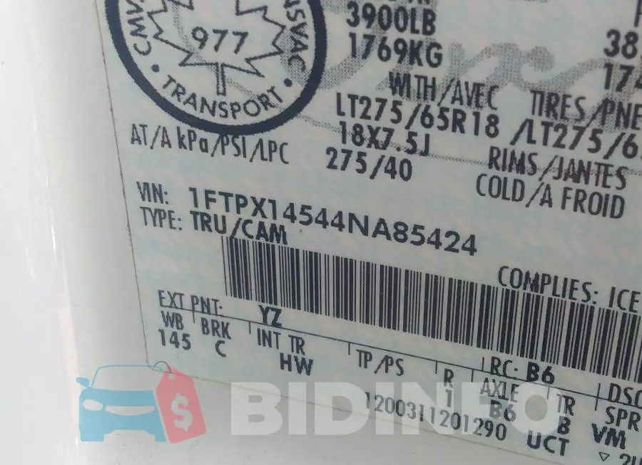 1FTPX14544NA85424 Photo# 9