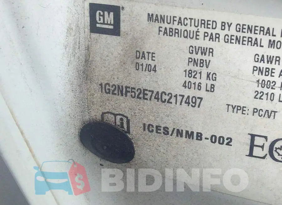 1G2NF52E74C217497 Photo# 9