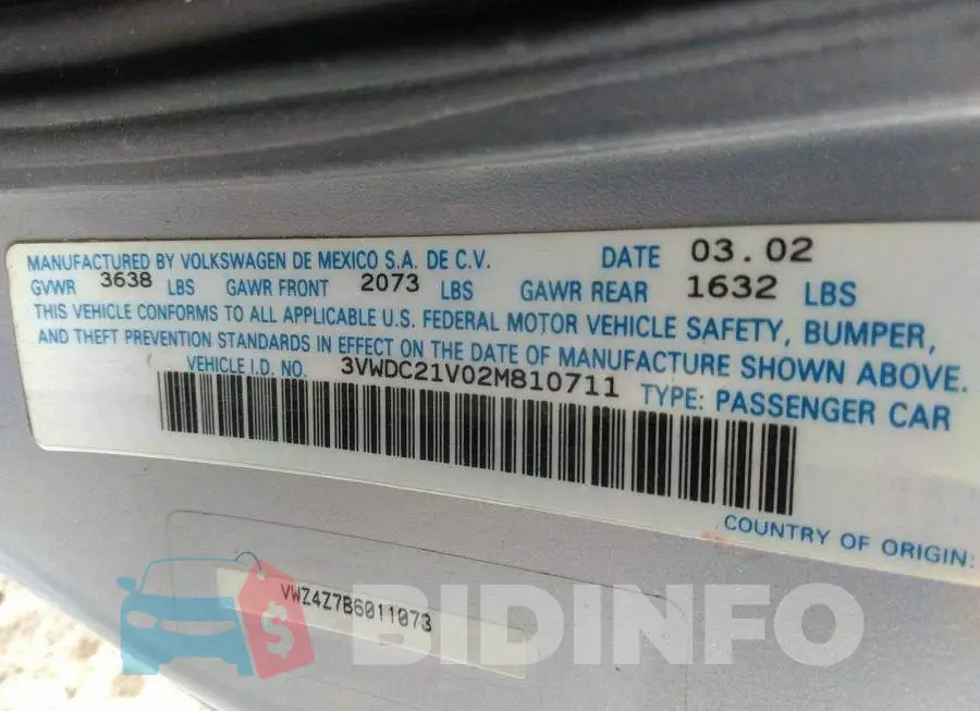 3VWDC21V02M810711 Photo# 9